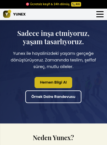 Minimal marketing website